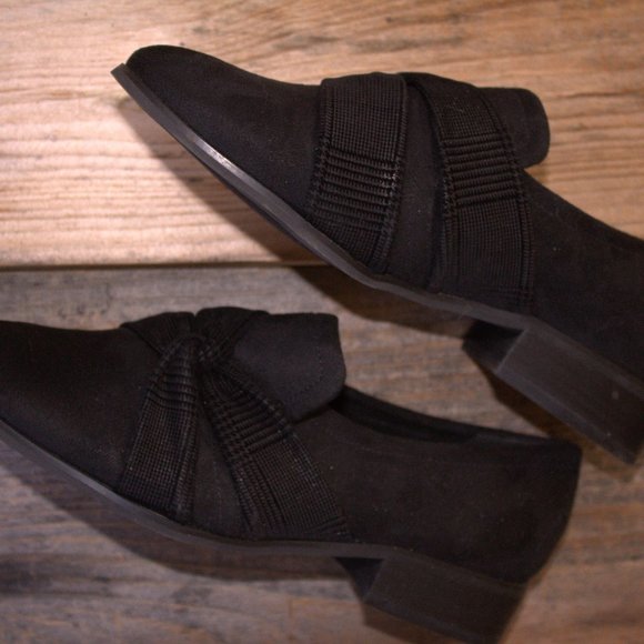 Bella Vita Billie II Twist Front Loafers, Black/Plaid Twist Women Size 7 M - Picture 2 of 11